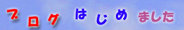 ブログはじめました